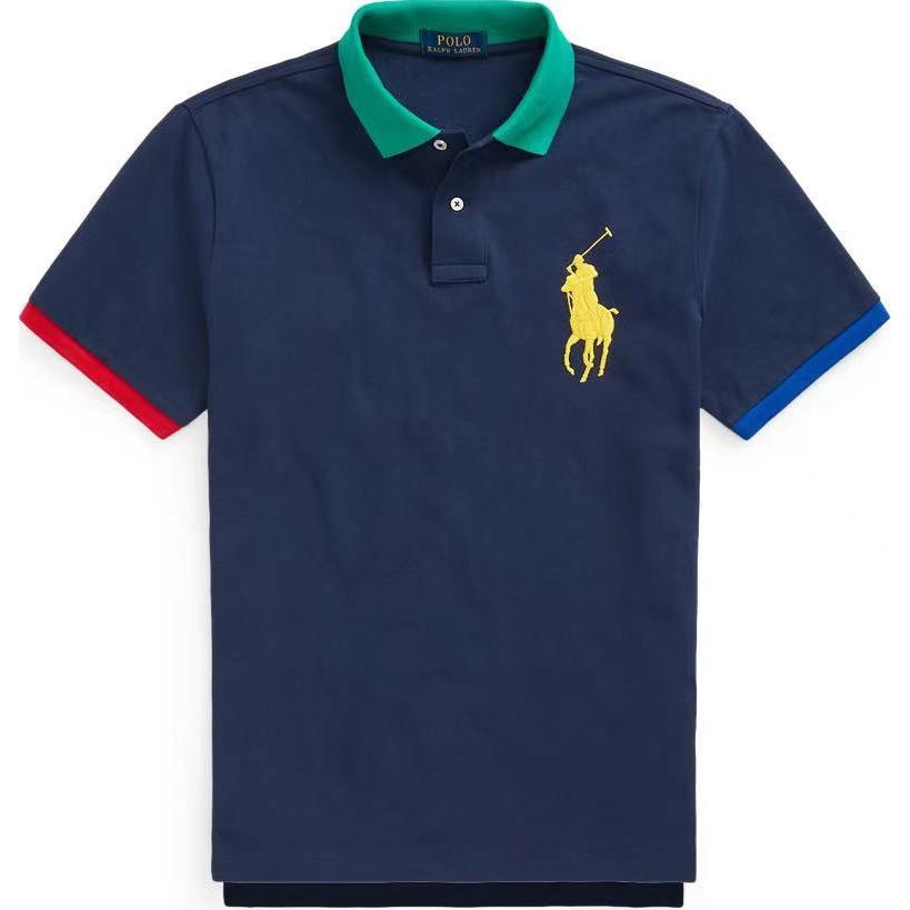 Polo Ralph Lauren Logo Embroidered T-Shirt Navy