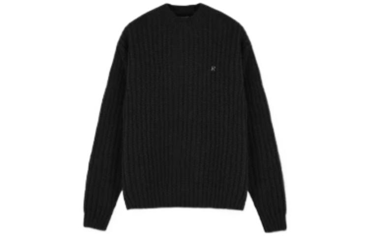REPRESENT FW22 Black Ribbed Knit Sweater