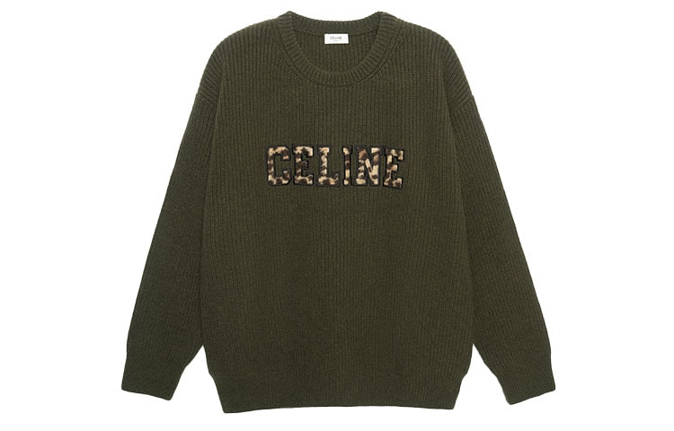 CELINE Boy Doll Wool Sweater Green