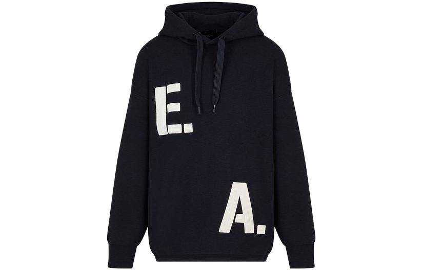 EMPORIO ARMANI/阿玛尼 Emporio Armani FW22 Pullover Hoodie Blue
