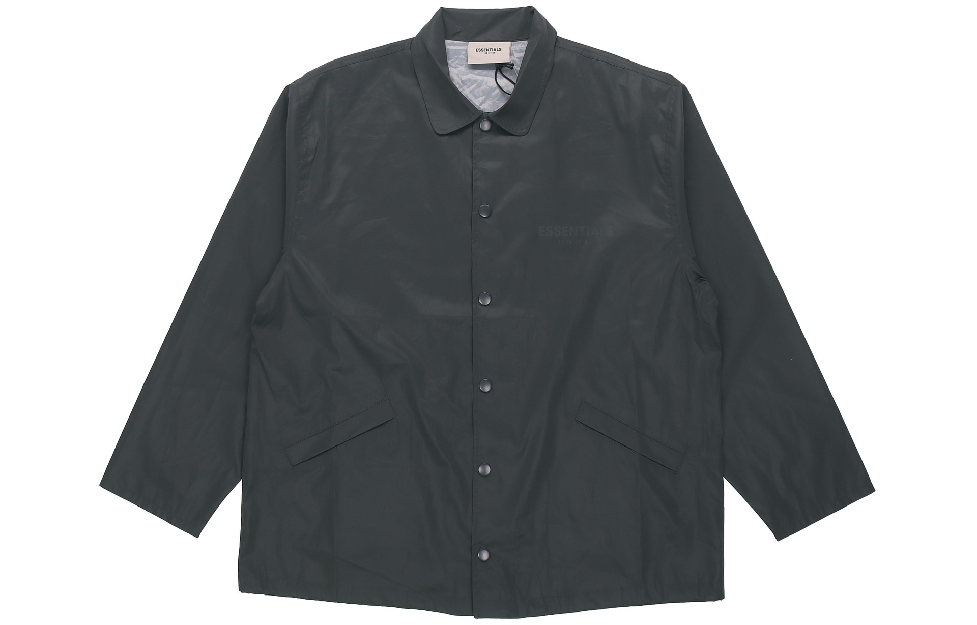 Fear of God Essentials Coach Jacket Black