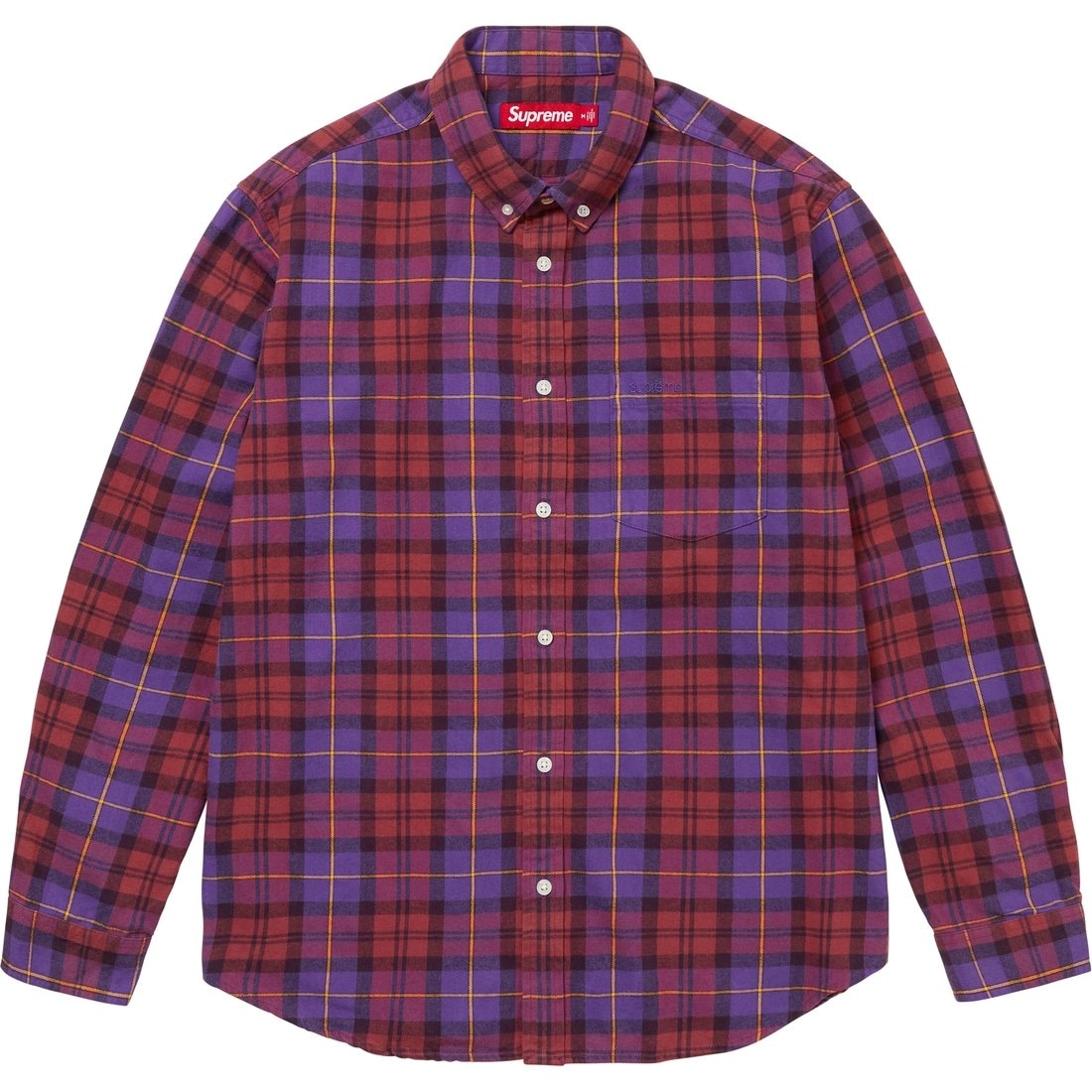 Supreme FW24 WEEK5 Plaid Flannel Shirt — фото 2