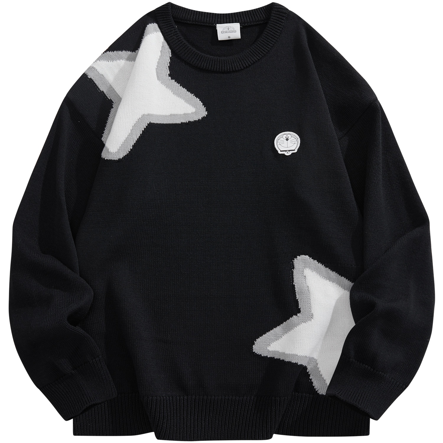 Doraemon/哆啦A梦 Doraemon Star Logo Knit Sweater