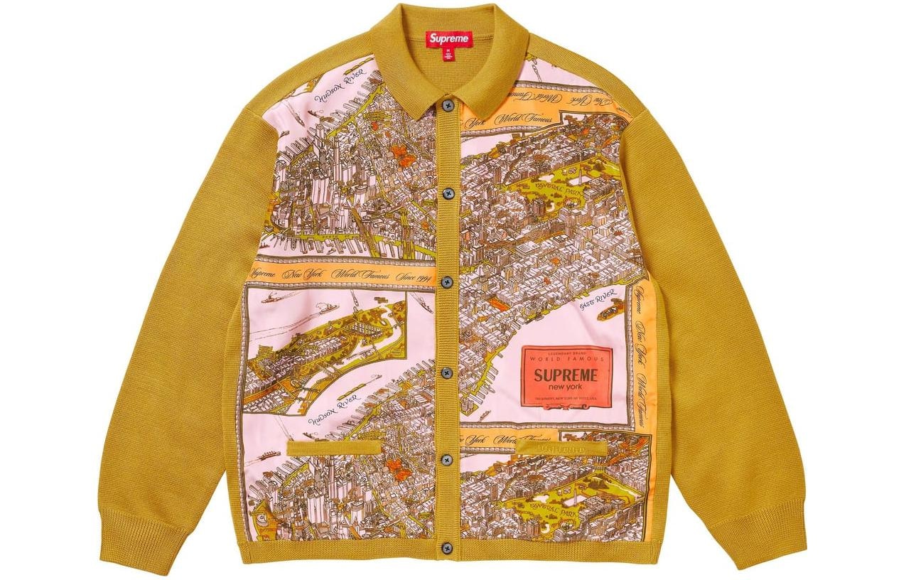 Supreme Silk Map Cardigan — фото 3