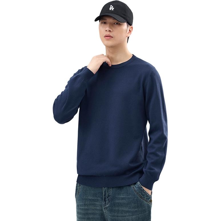 Dme 【dme】 圆领套头基础款宽松百搭纯色毛衣 男女同款 — фото 7