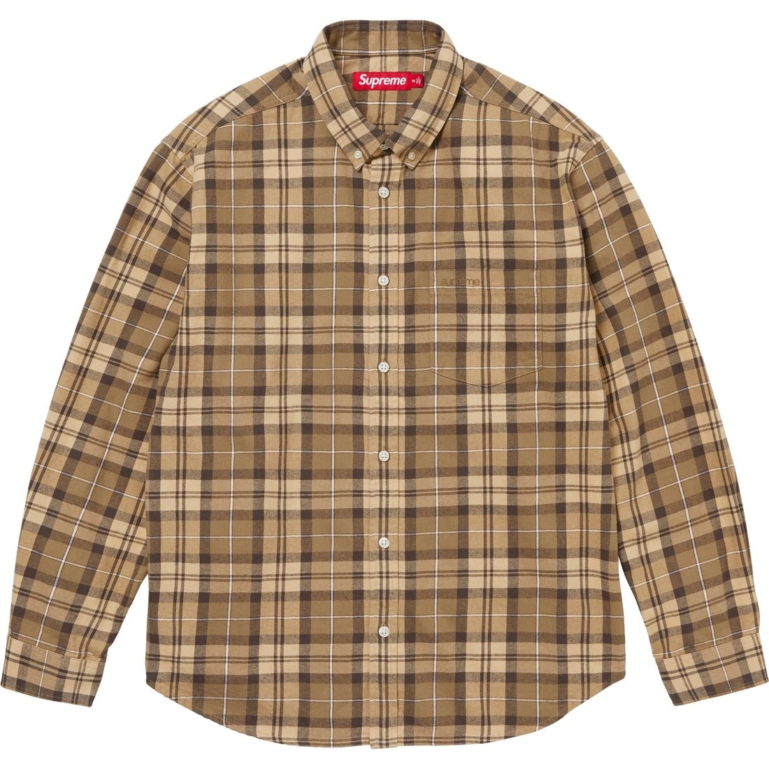 Supreme FW24 WEEK5 Plaid Flannel Shirt — фото 3