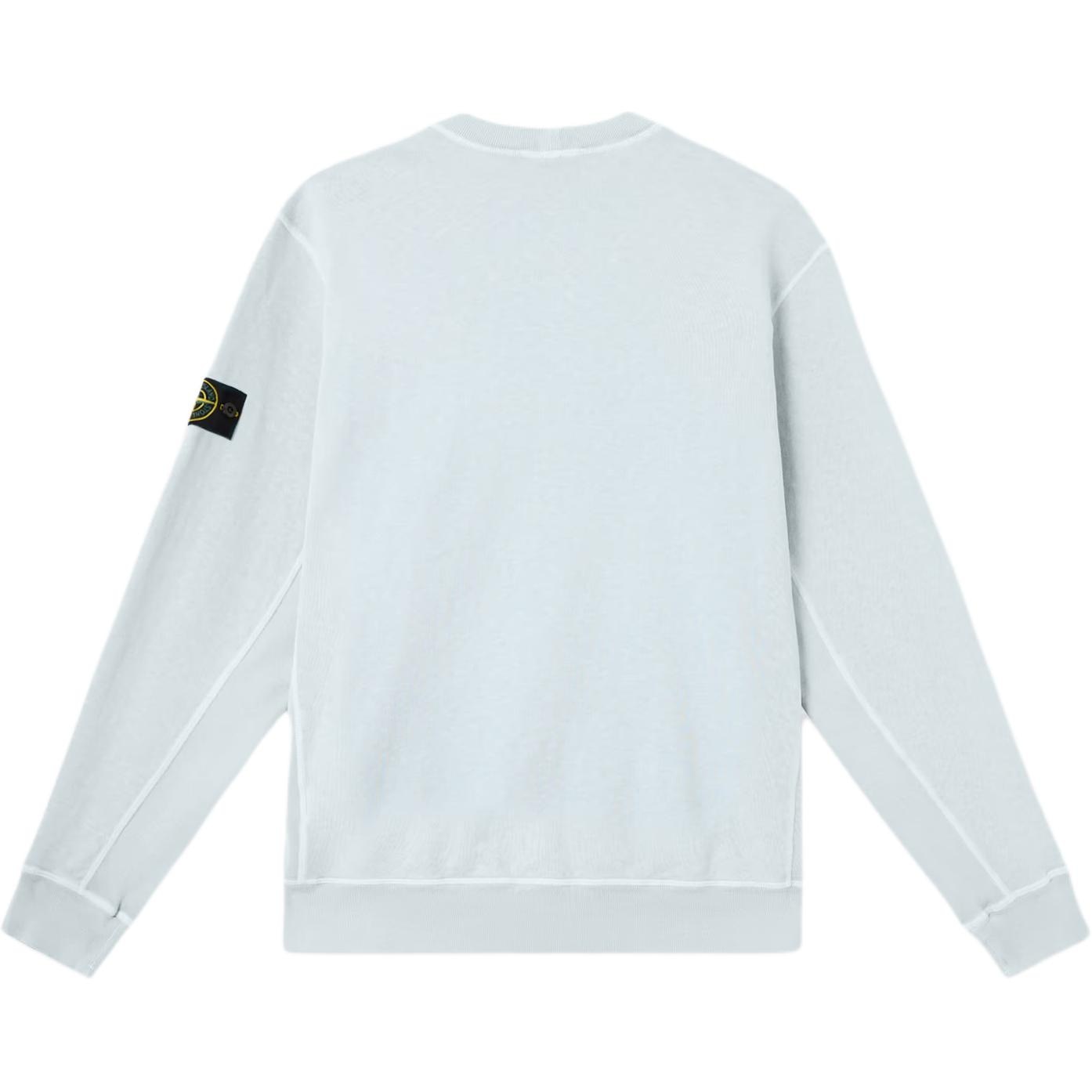 Stone Island Logo Badge Crewneck Sweatshirt Sky Blue — фото 1