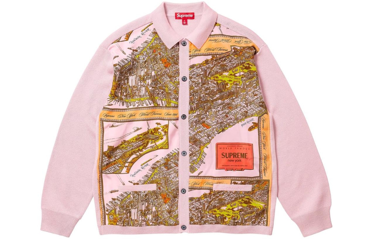 Supreme Silk Map Cardigan — фото 2