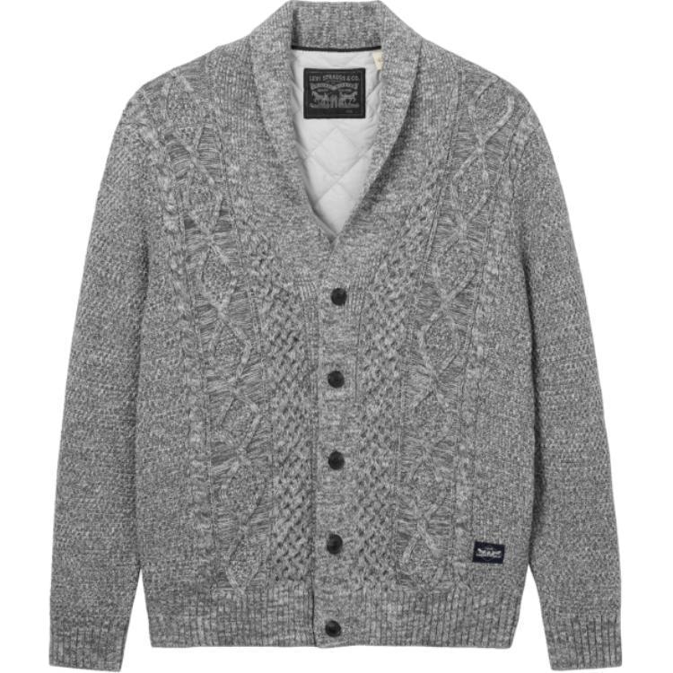 Levi’s Detachable Loose Cardigan Gray