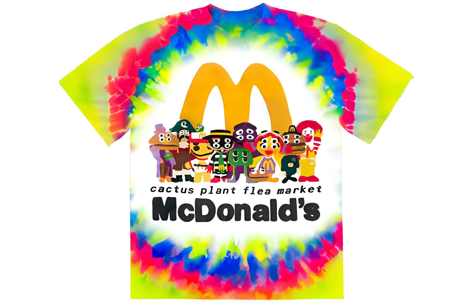 Cactus Plant Flea Market x McDonald's Tie-Dye T-Shirt