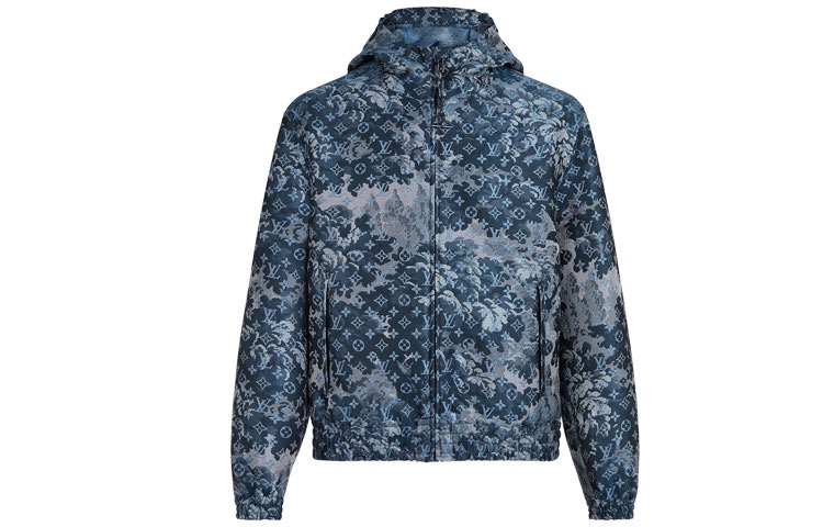 Louis Vuitton Monogram Tapestry Windbreaker Blue