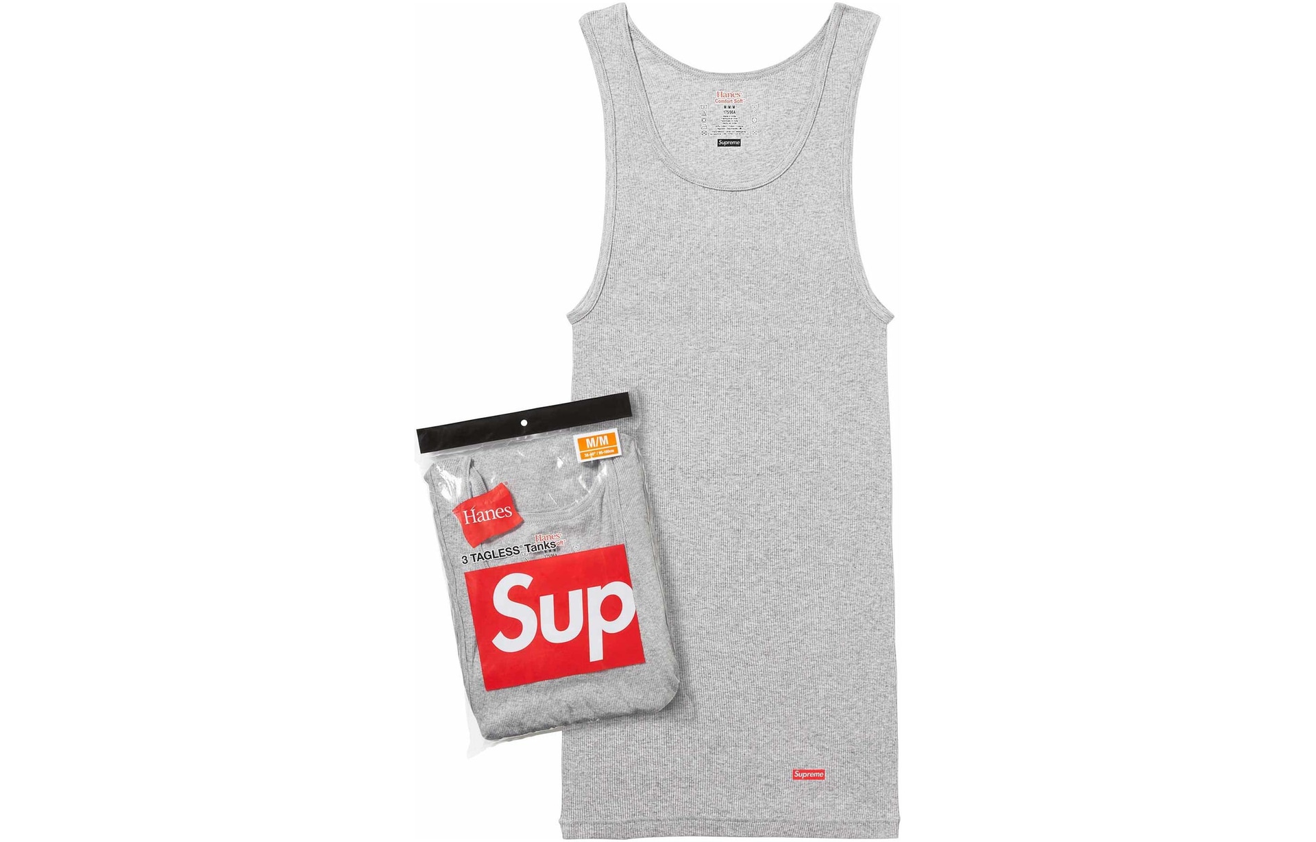 Supreme Tank Tops Grey