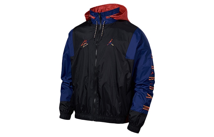 Куртка Jordan Colorblock Jacket Blue Black Red