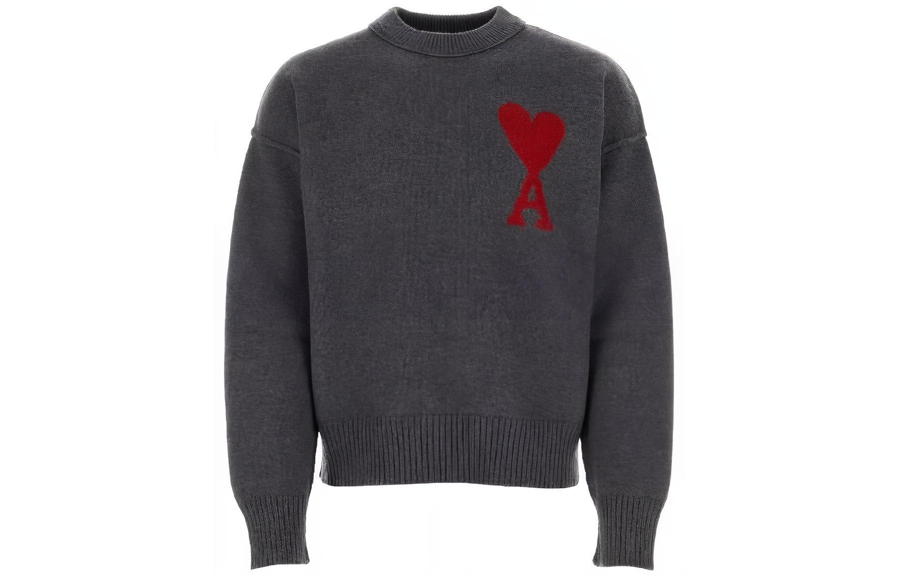 AMIPARIS Classic Heart Crewneck Sweater