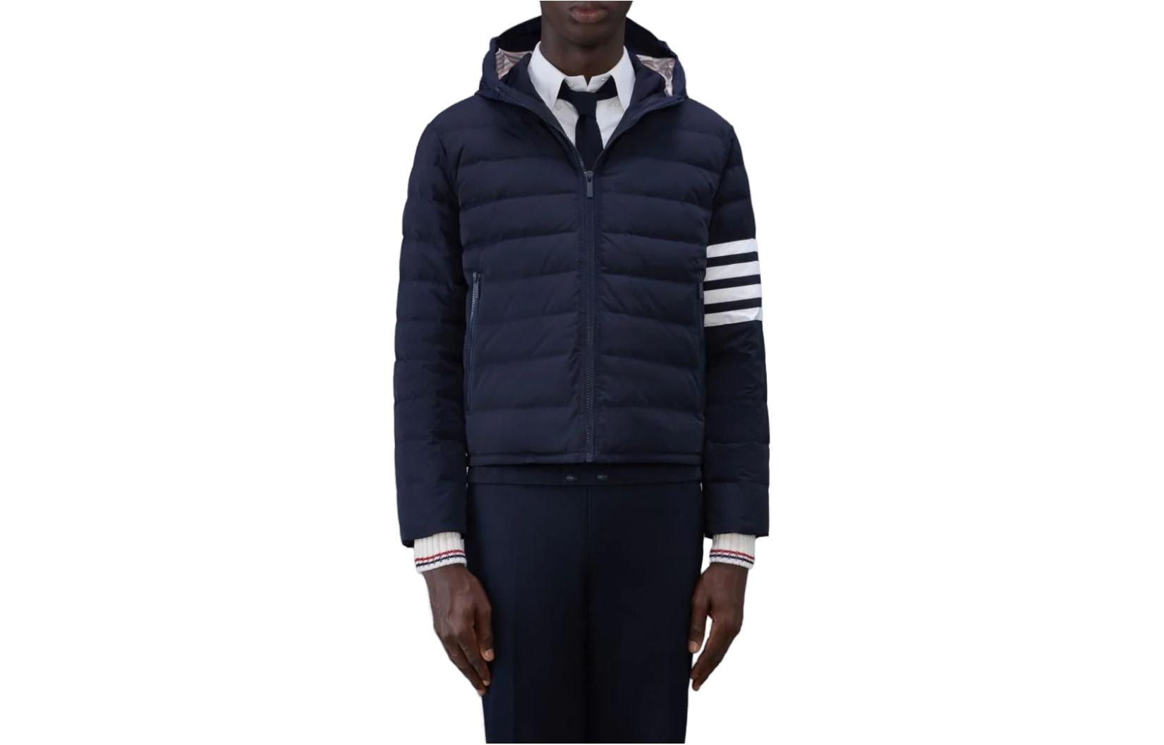 Thom Browne Hooded Jacket Navy
