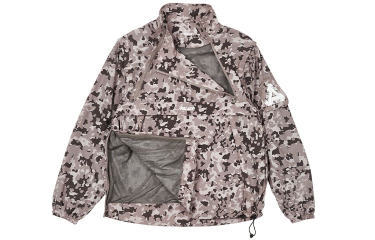 PALACE SS22 Zip Off Gilet Jacket Urban Camo Logo