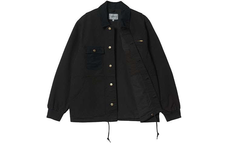 Carhartt WIP Logo Shirt Jacket Black