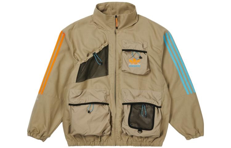 Куртка adidas originals x PALACE Logo Stripe Jacket Brown