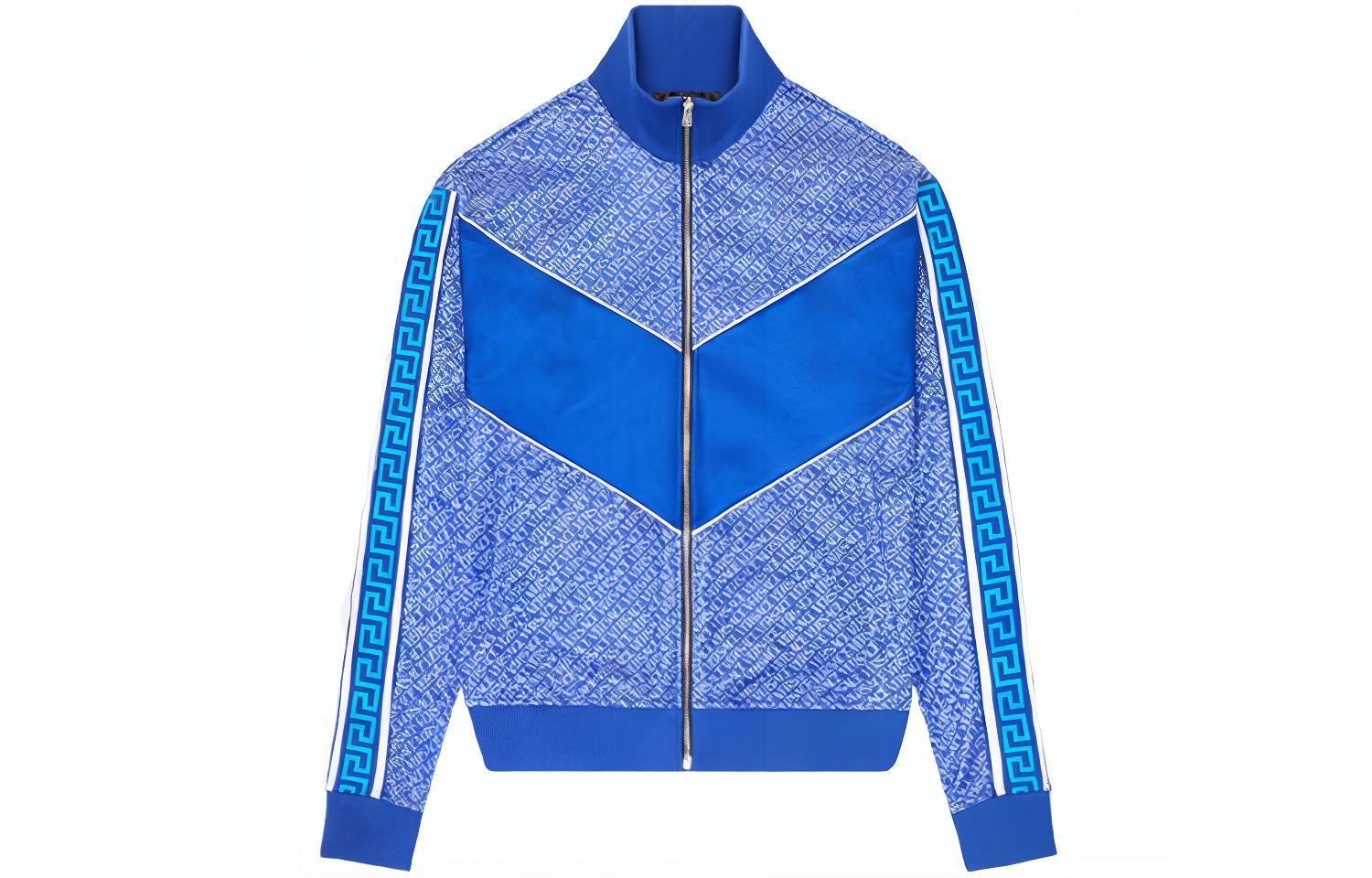 VERSACE/范思哲 Versace Logo Print Jacket Blue