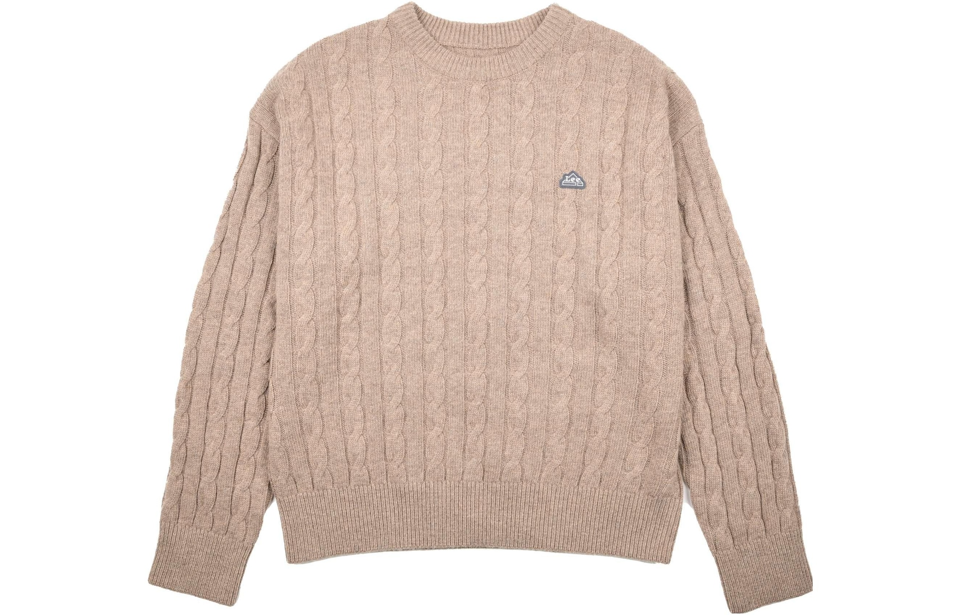 Lee Wool Crewneck Sweater Khaki