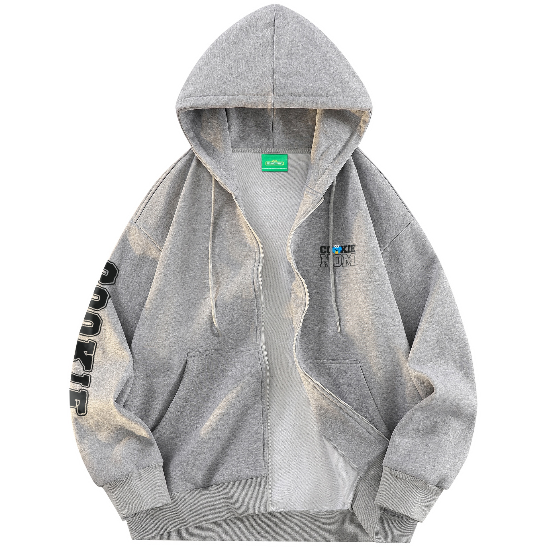 Худи SESAME STREET/芝麻街 SESAME STREET Retro Letter Print Hoodie