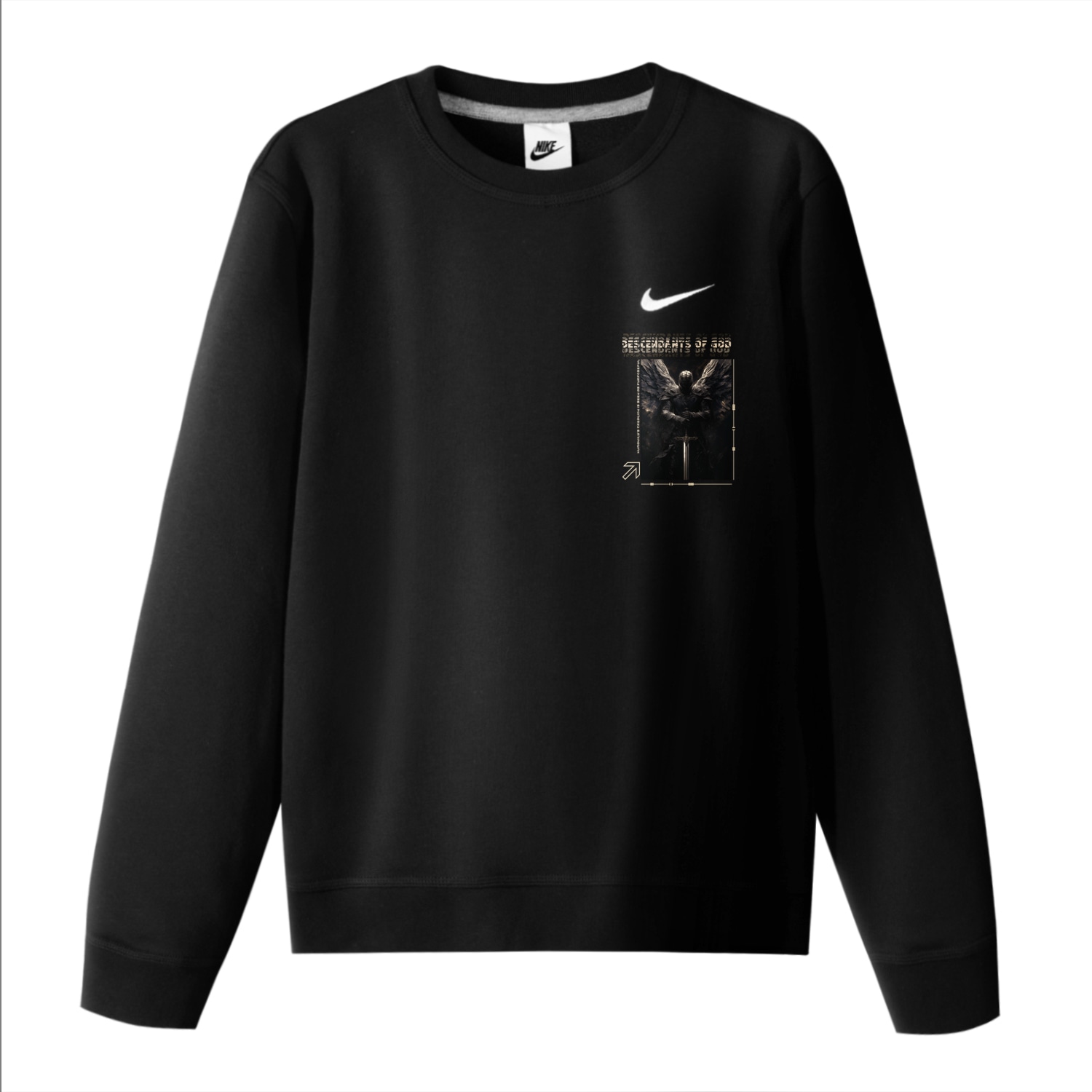 Nike Ichiki Isshoku Battle Angel III Crewneck Sweatshirt Black — фото 8