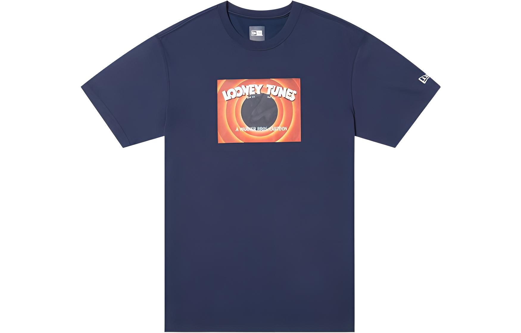 New Era Bugs Bunny Print Crewneck Tee Navy
