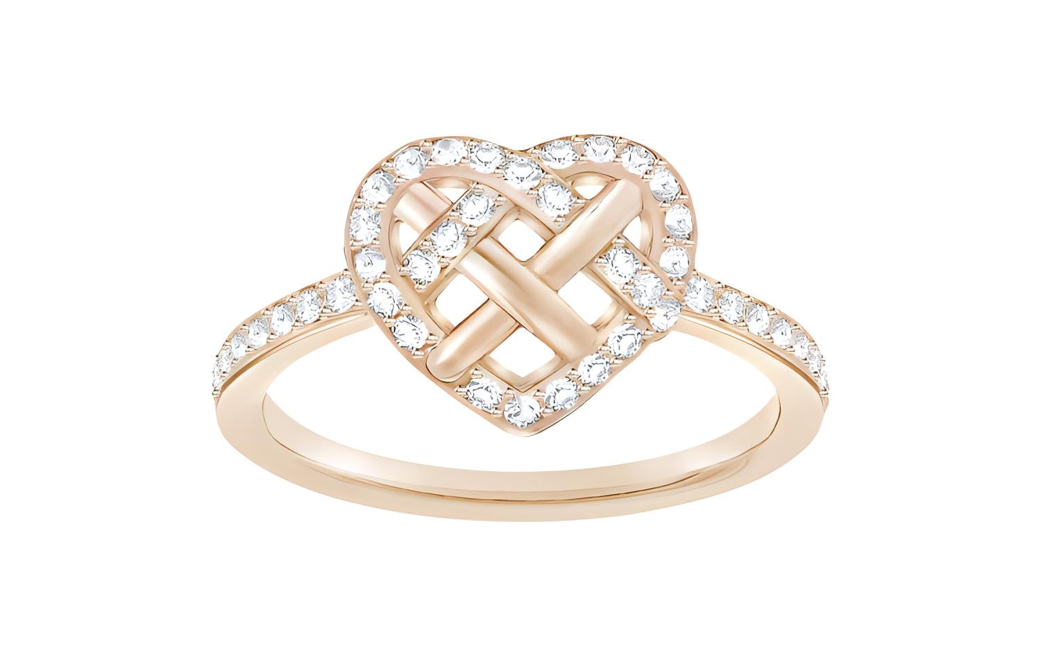 Swarovski Heart Crystal Ring — фото 1