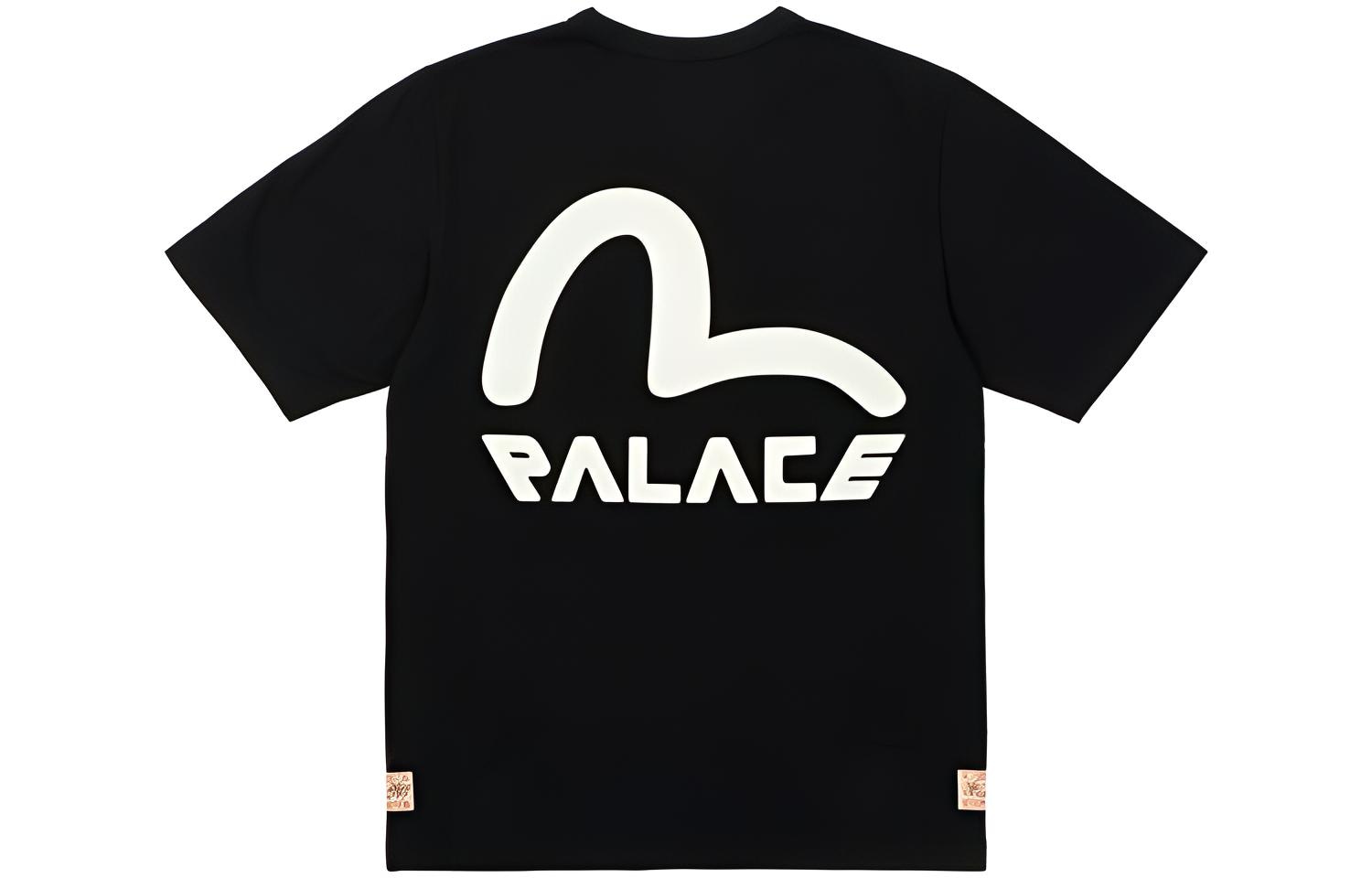 PALACE x EVISU Seagull T-Shirt Black LogoT