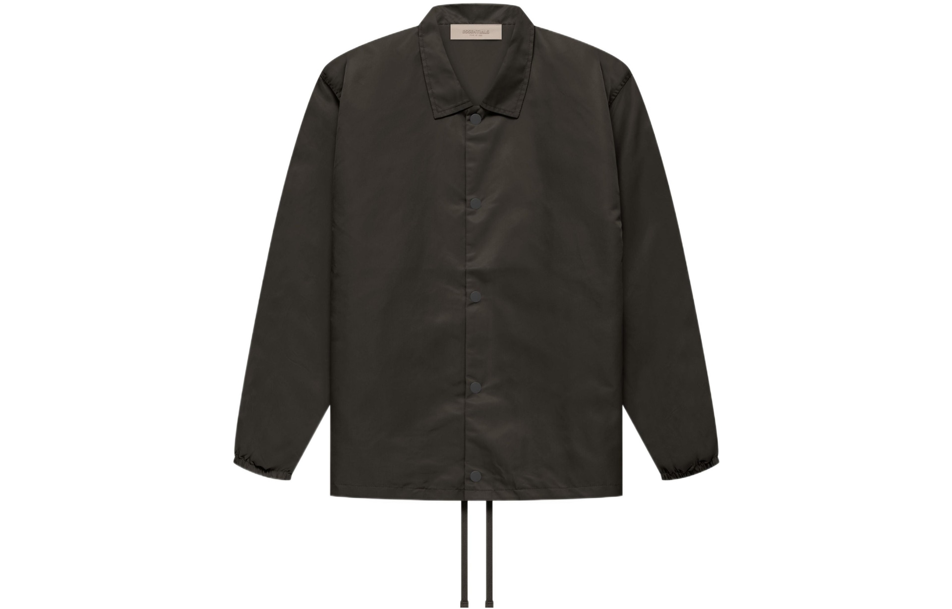 Fear of God Essentials FW22 Nylon Coaches Jacket Off Black