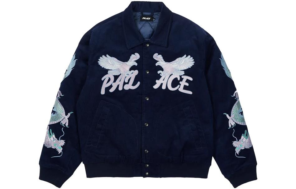 PALACE FW22 Double Dragon Tour Jacket Navy Logo