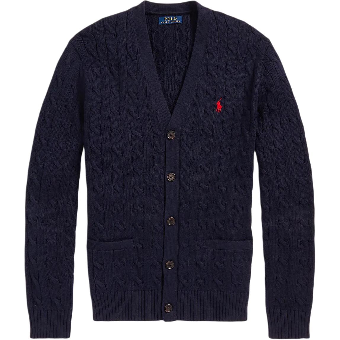 Polo Ralph Lauren V-Neck Knit Sweater Navy