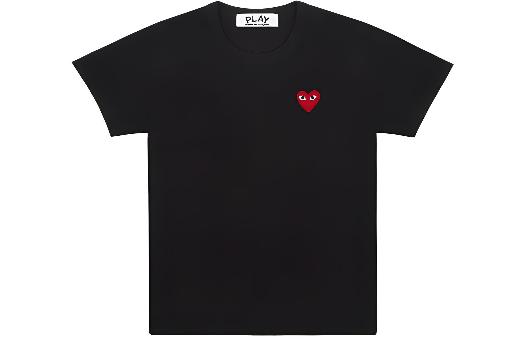 CDG Play SS24 Black T-Shirt