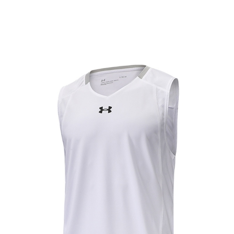 Under Armour Logo Print Basketball Vest White — фото 2