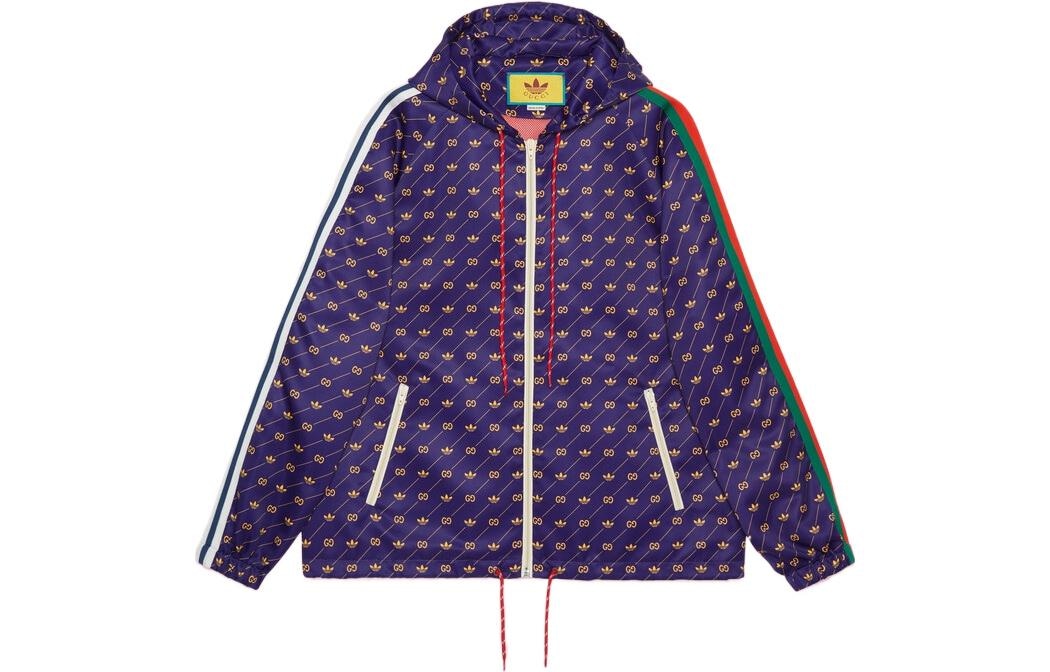 GUCCI/古驰 Gucci x Adidas FW22 Logo Hoodie Purple