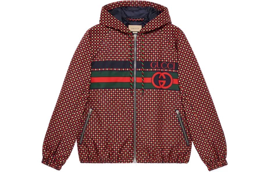 Gucci SS23 Logo Print Hooded Jacket — фото 6