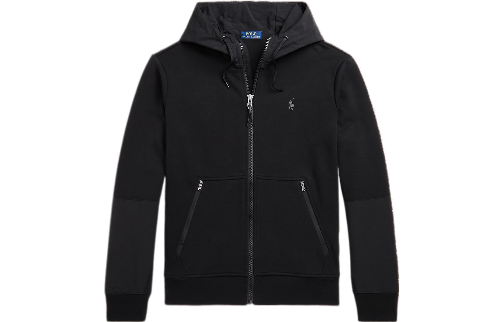 Polo Ralph Lauren FW22 Logo Zip Hoodie Jacket Black