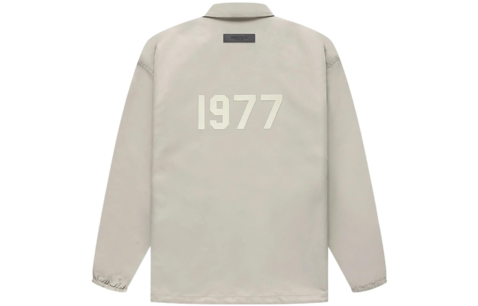 Fear of God Essentials FW22 1977 Nylon Coaches Jacket Smoke Logo