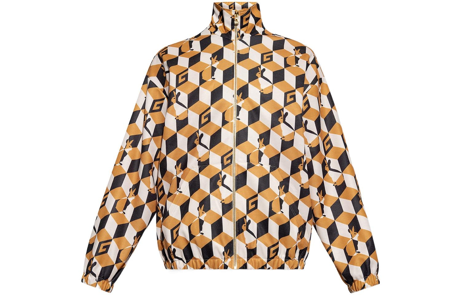 Gucci SS23 Diamond Print Jacket Yellow — фото 6