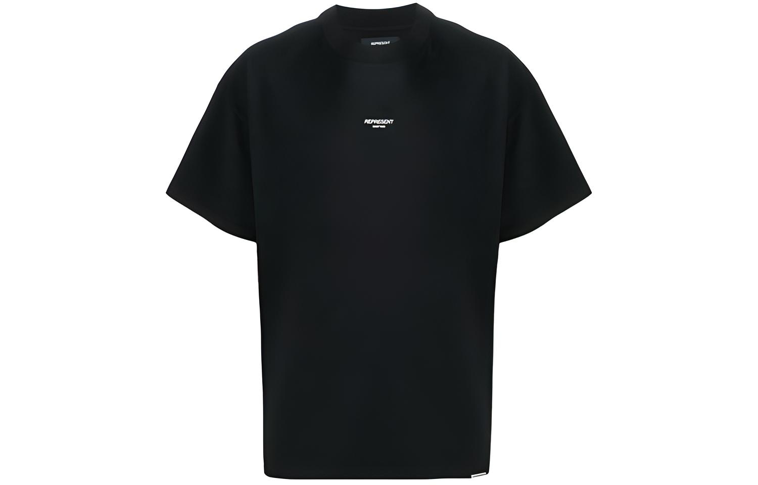 REPRESENT Logo Print T-Shirt Black