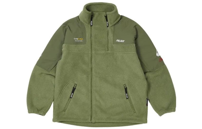 PALACE FW22 Polartec Double Zip Funnel Olive