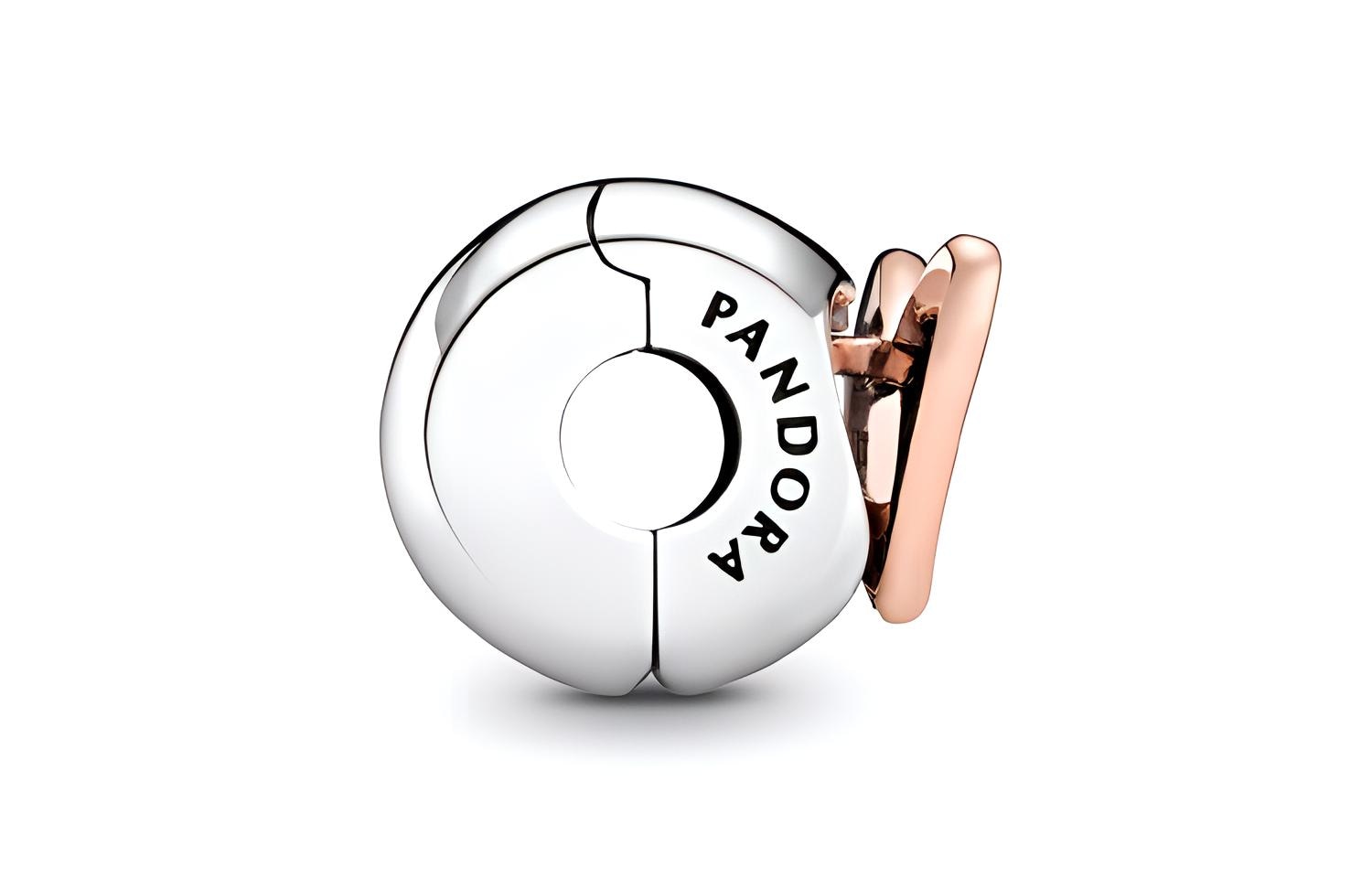 Pandora Hand-Drawn Heart Clip Silver — фото 1