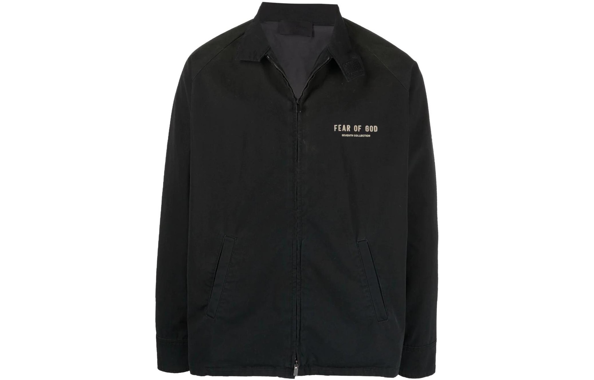 Fear of God SS22 Logo Zip Jacket Black