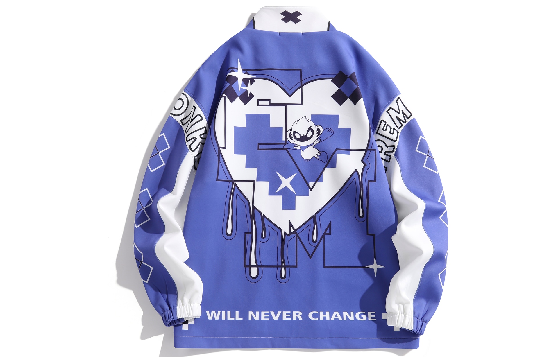 火猴/FireMonkey FireMonkey Cartoon Heart Zip Jacket