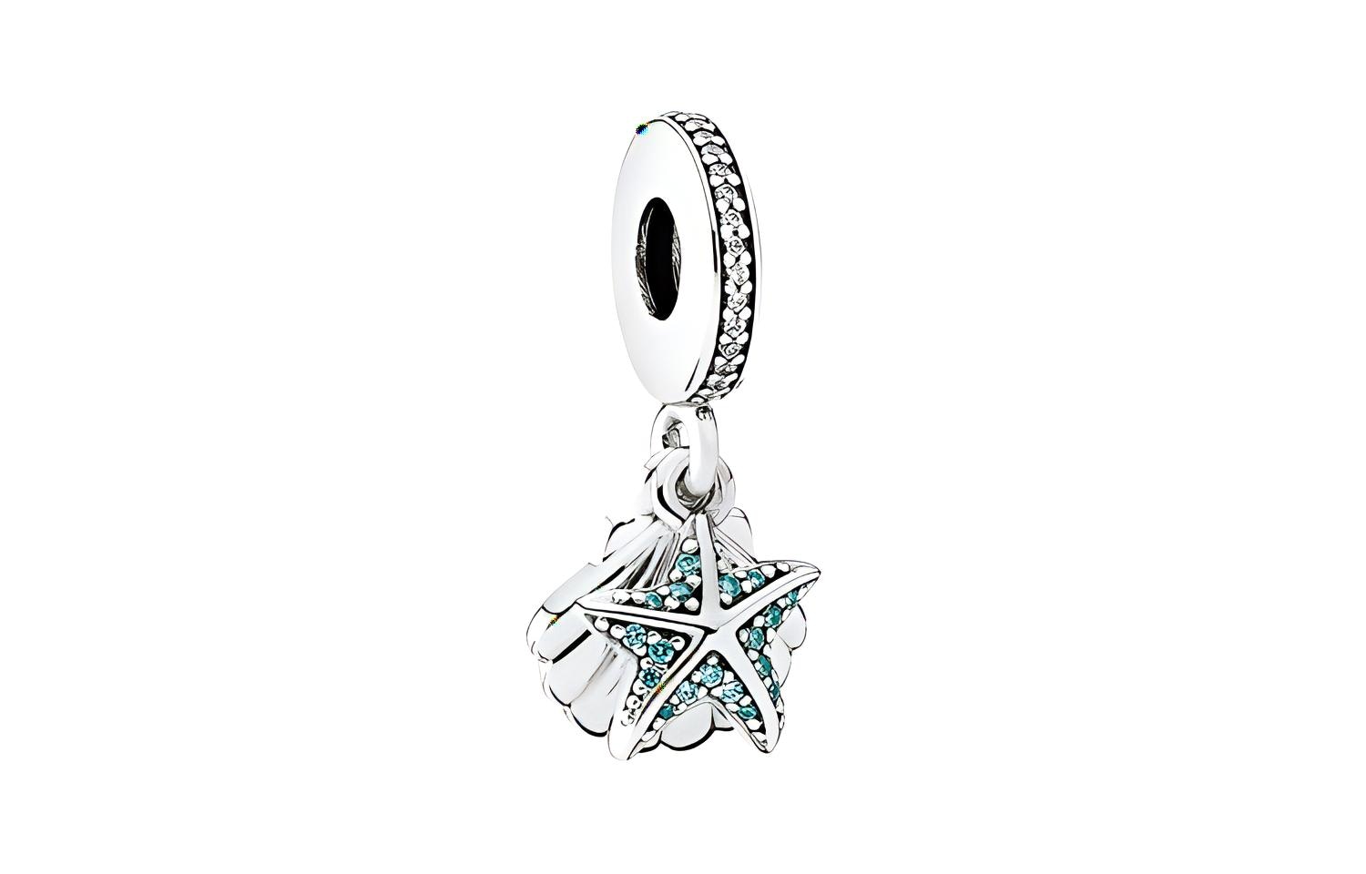 Pandora Starfish and Seashell Pendant — фото 1