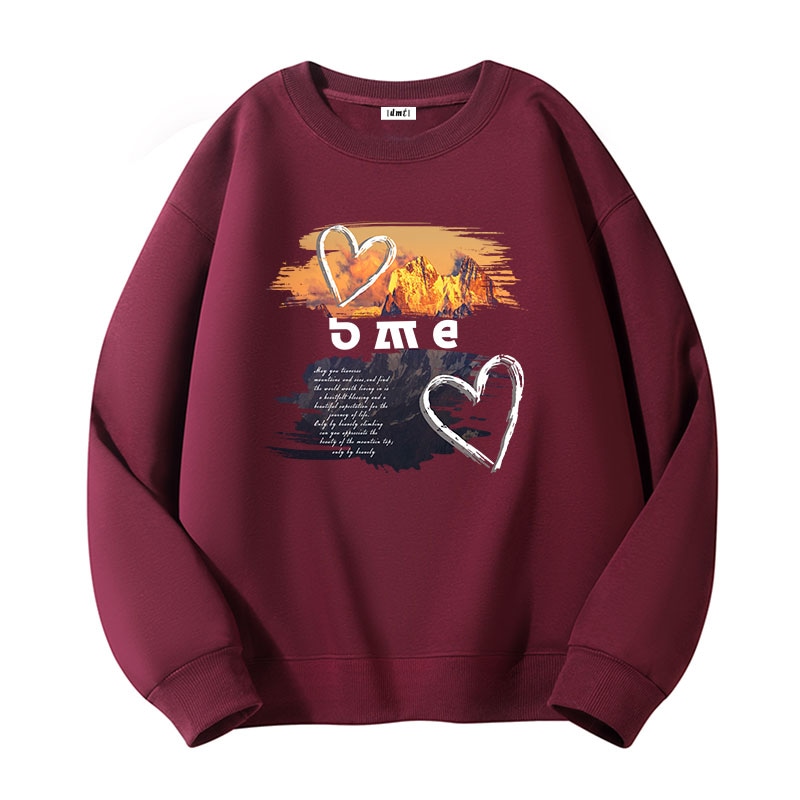 Dme 【dme】 百搭舒适宽松圆领套头复古字母印花时尚套头酷帅卫衣 男女同款 — фото 8