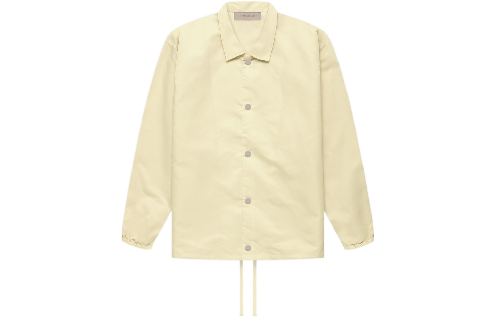 Fear of God Essentials FW22 Nylon Coaches Jacket Canary Logo