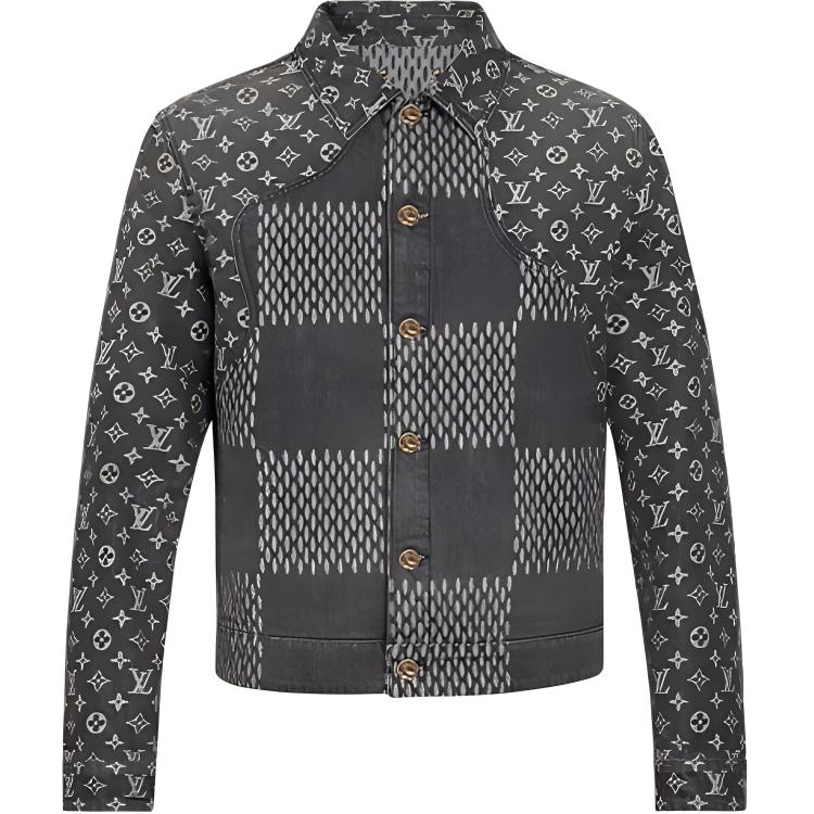 LOUIS VUITTON/路易威登 Louis Vuitton x Nigo LV2 Denim Jacket Black