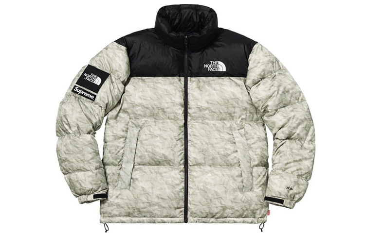 Supreme x The North Face Paper Print Nuptse Jacket