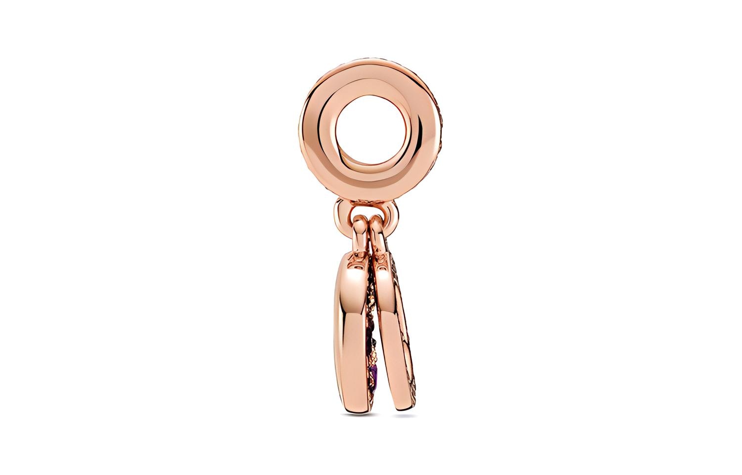 Pandora Radiant Pink Double Charm Rose Gold — фото 2
